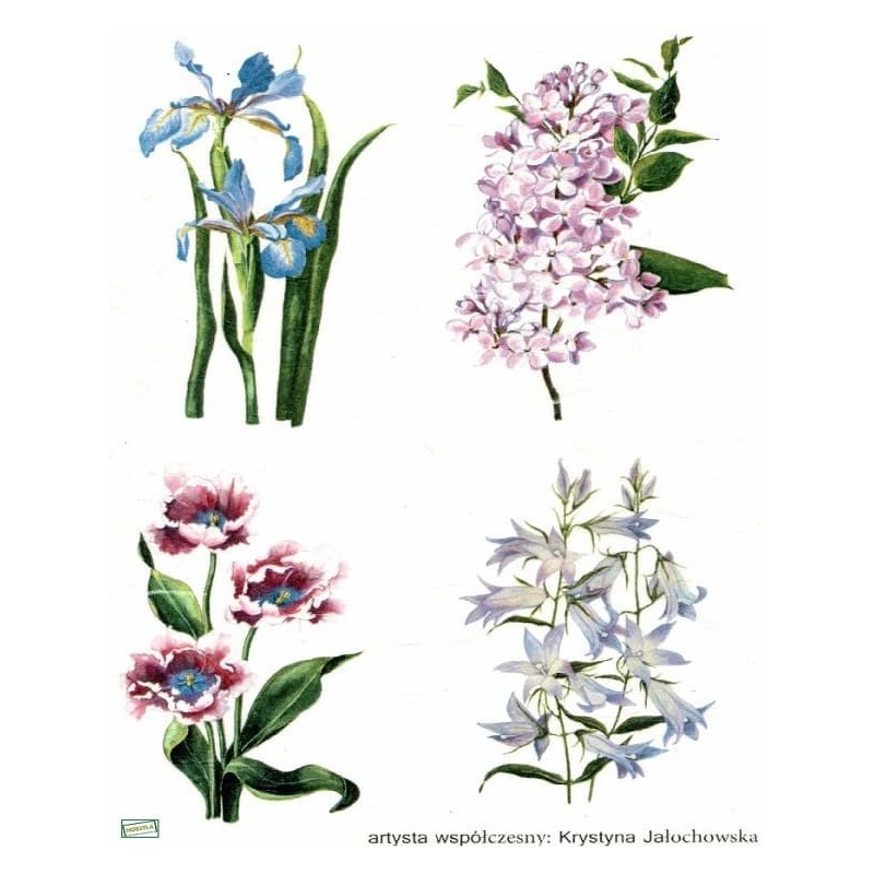 1papier de riz Fleurs-R122