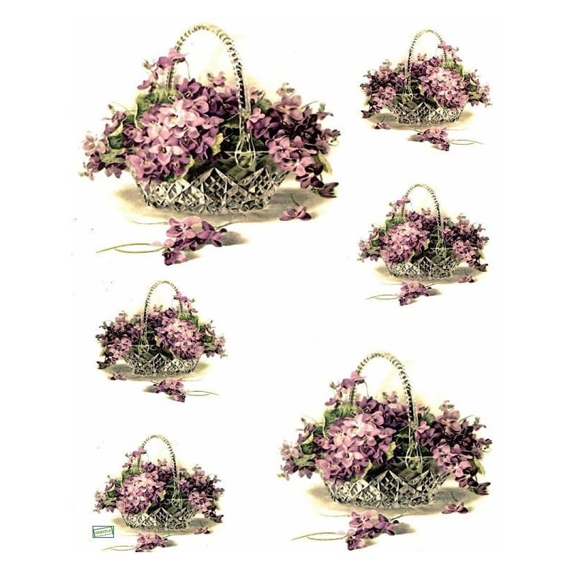 1papier riz Violettes-R168