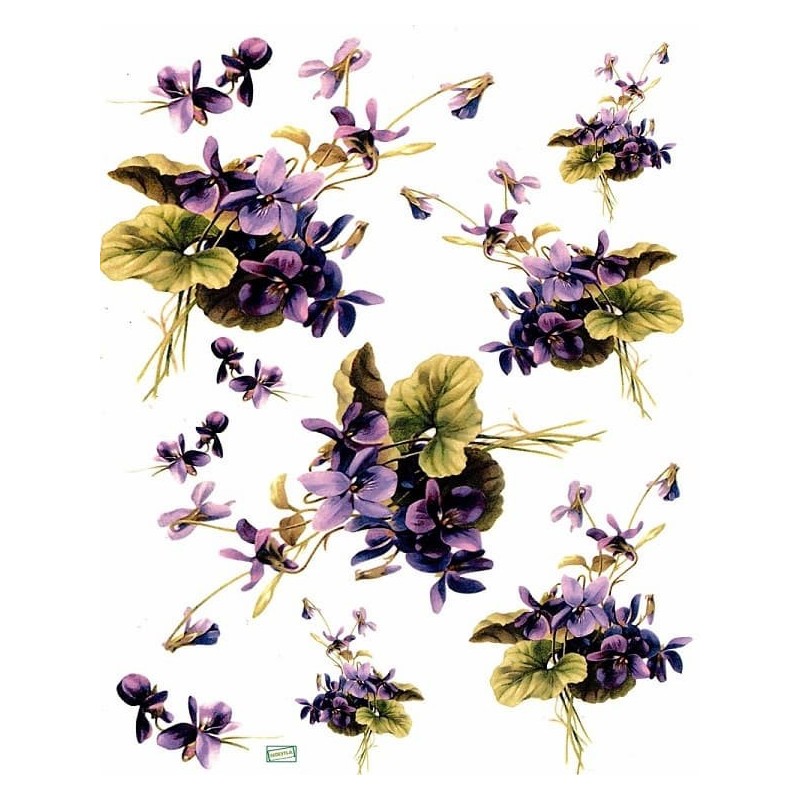 1papier riz Violettes-R217