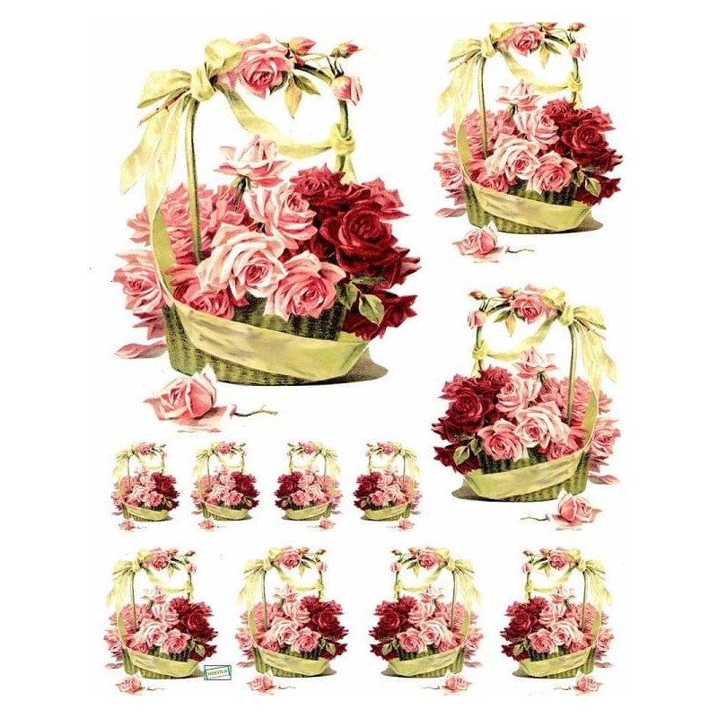 1papier riz Les Roses-R224