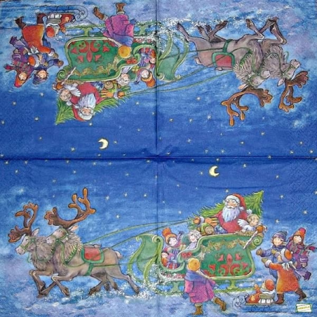 Noël,Ambiance Noël,hiver,neige,découpage,serviettage,sapin,Ambiance Magique et Féérique,fêtes,serviettes papier