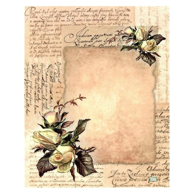 1papier riz Les Roses-R501