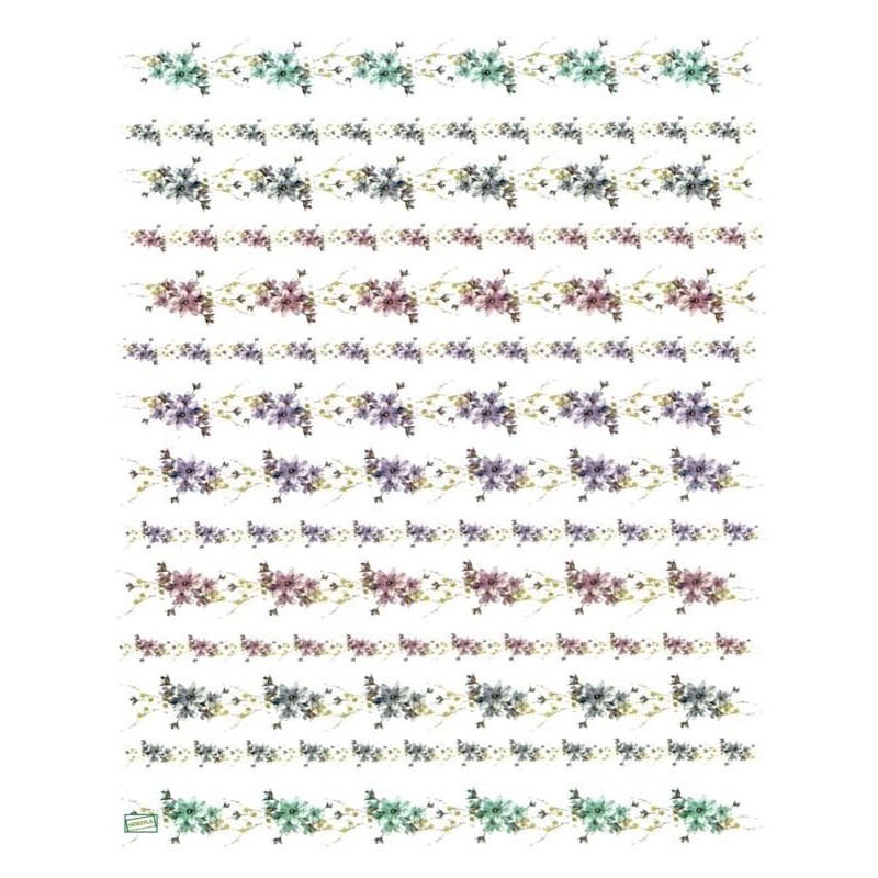 1papier de riz Fleurs -R674