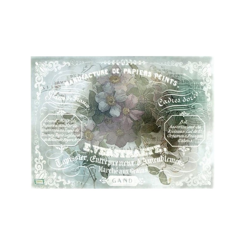 1papier de riz Fleurs -R717