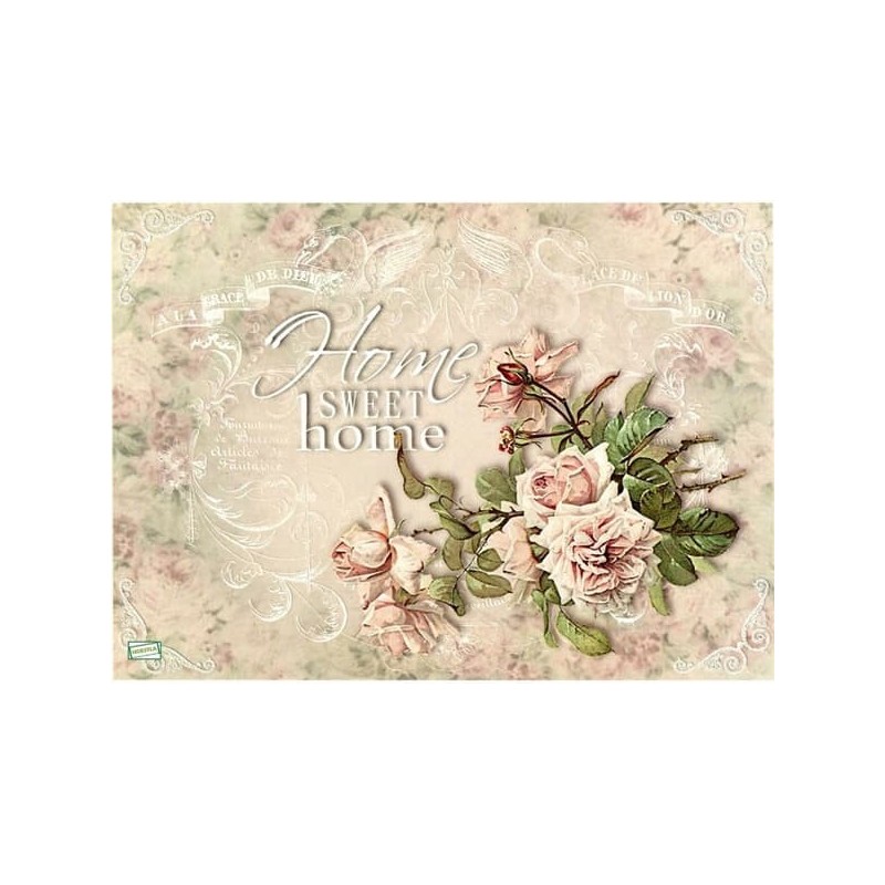 1papier riz Les Roses-R721