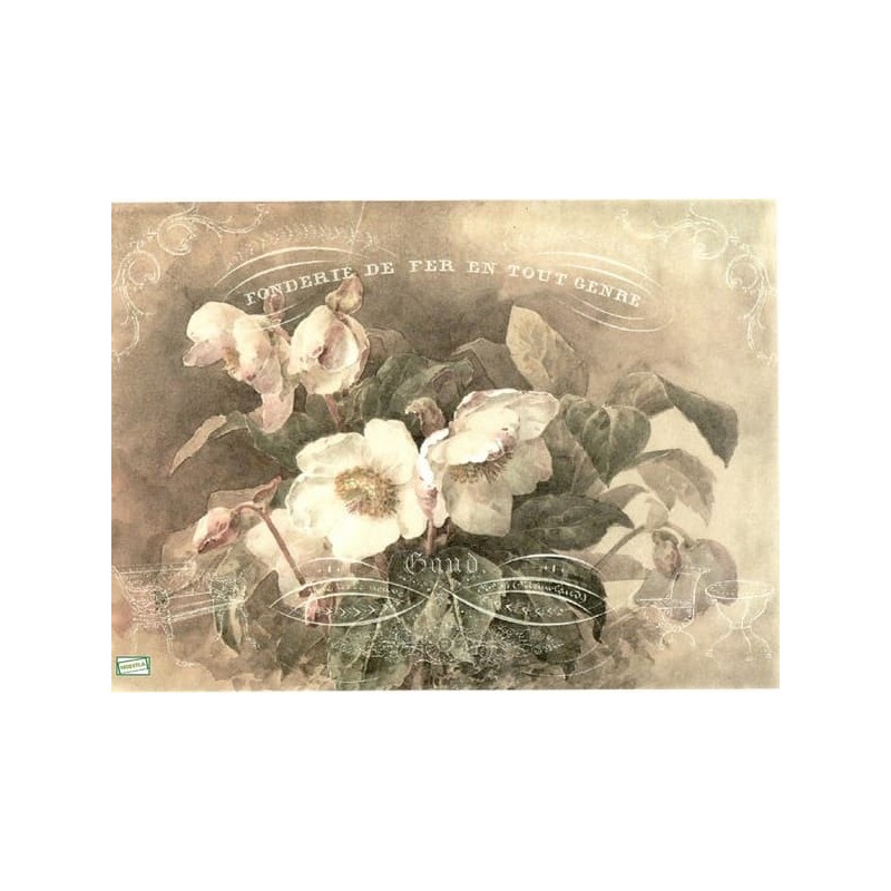 1papier de riz Fleurs-R724