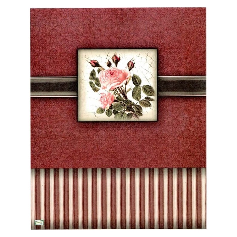 1papier riz Les Roses -R814