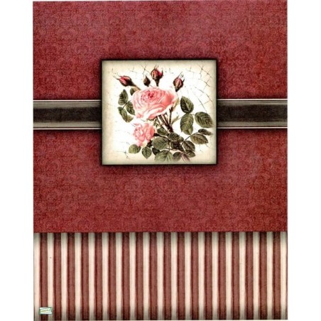 1papier riz Les Roses -R814