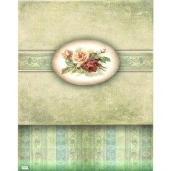 1papier riz Les Roses -R816