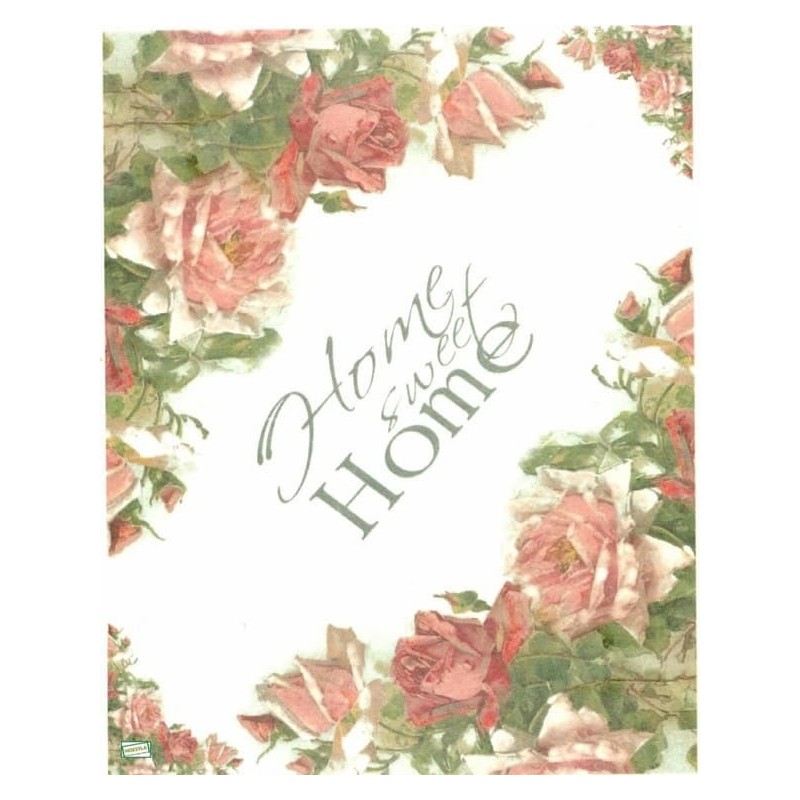 1papier riz Les Roses -R835