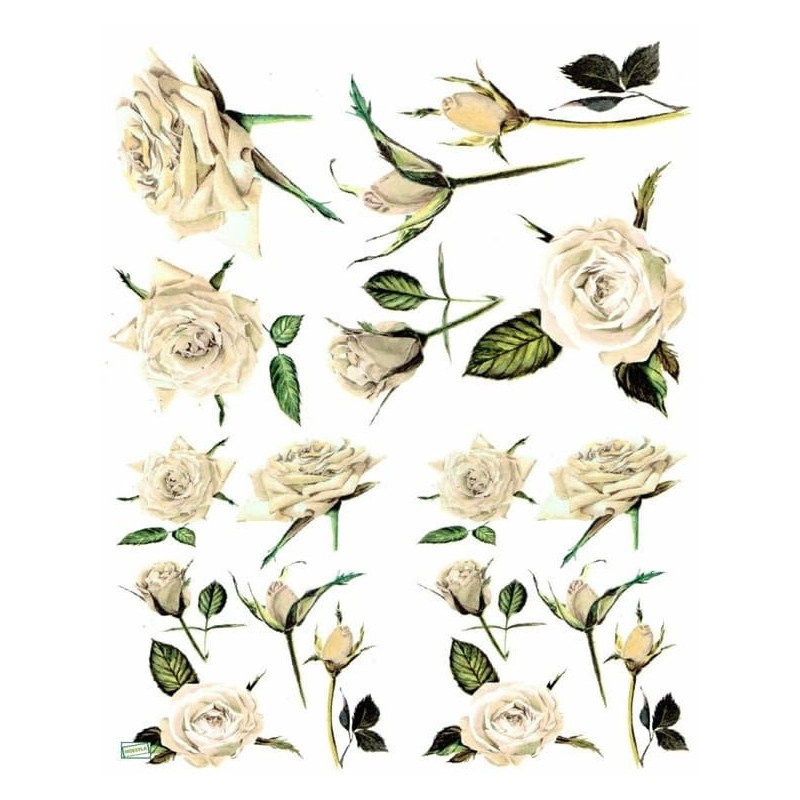 1papier riz Les Roses-R889