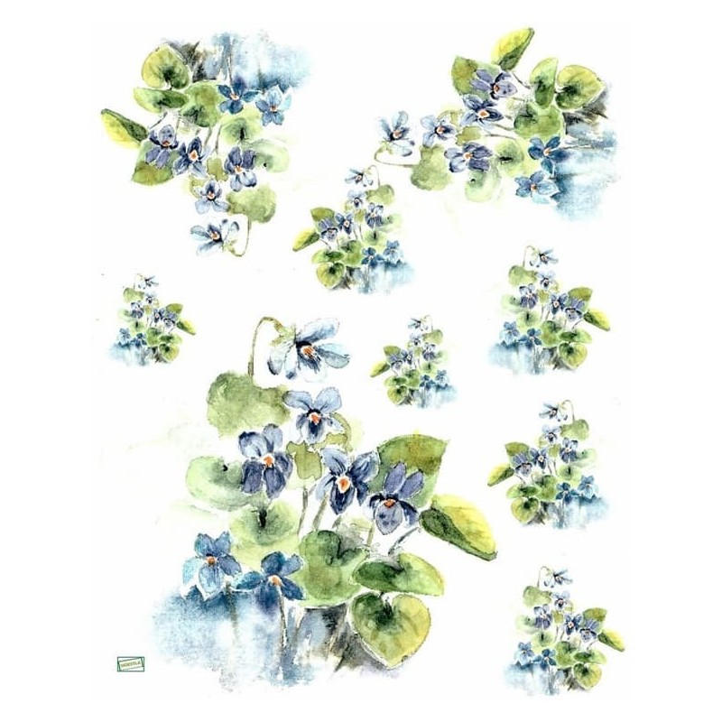 1papier riz Les Violettes-R903