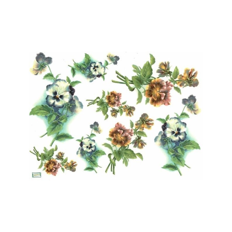 1 papier riz Les Pensées-R969