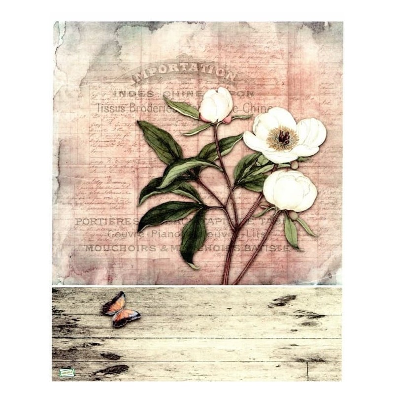 1papier de riz Fleurs-R988