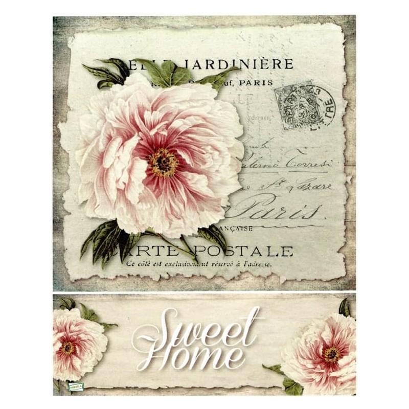 1 papier de riz Fleurs -R990