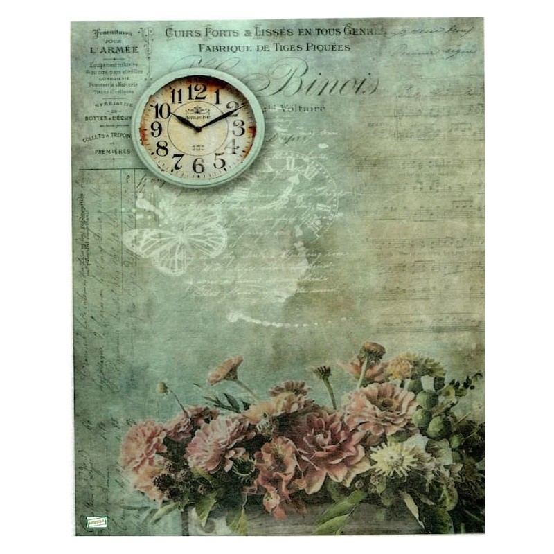 1papier de riz Fleurs -R1068