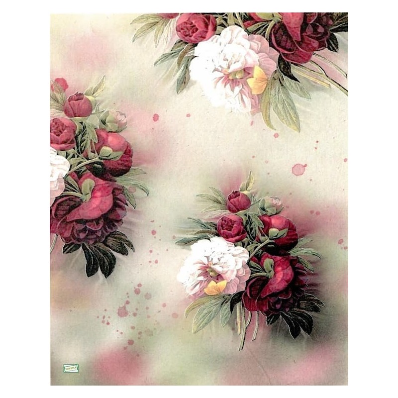 1papier de riz Fleurs -R1163