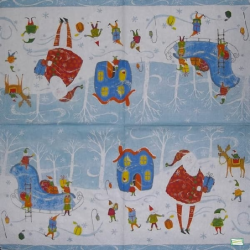 Noël,Ambiance Noël,hiver,neige,découpage,serviettage,sapin,Ambiance Magique et Féérique,fêtes,serviettes papier