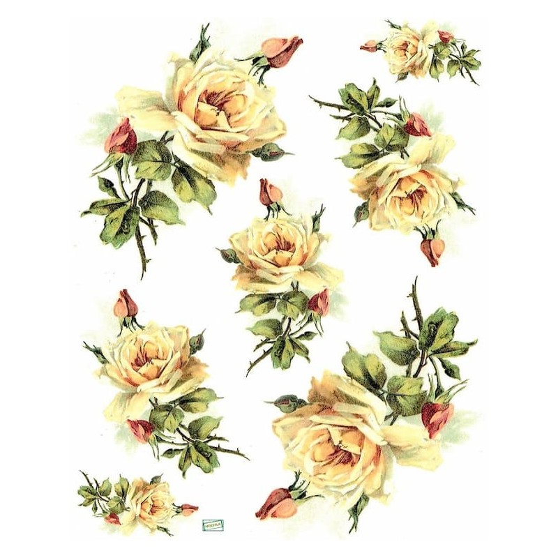 1papier riz Les Roses-R1200