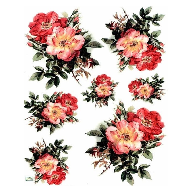 1papier riz Fleurs-R1201