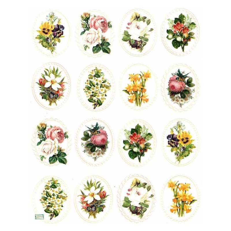 1papier riz Les Fleurs-R1328