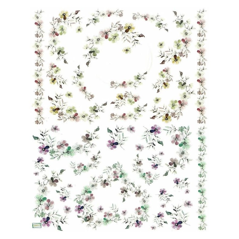 1papier de riz Fleurs-R1368