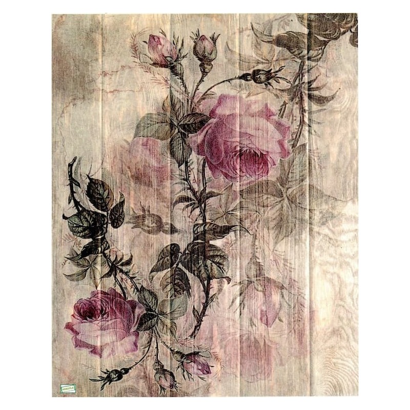 1 papier de riz Les Roses - R1391