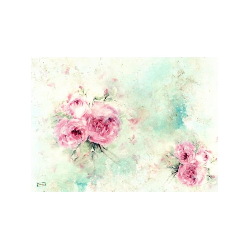 1papier de riz Fleurs-R1667