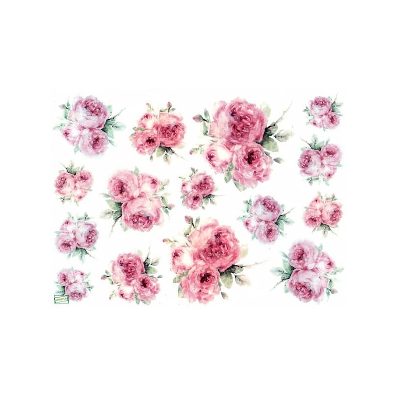 1papier de riz Fleurs -R1689