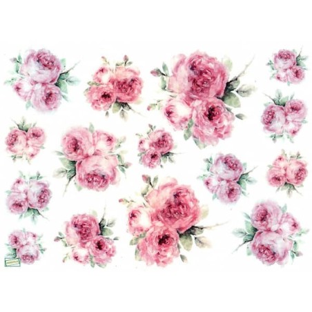 1papier de riz Fleurs -R1689