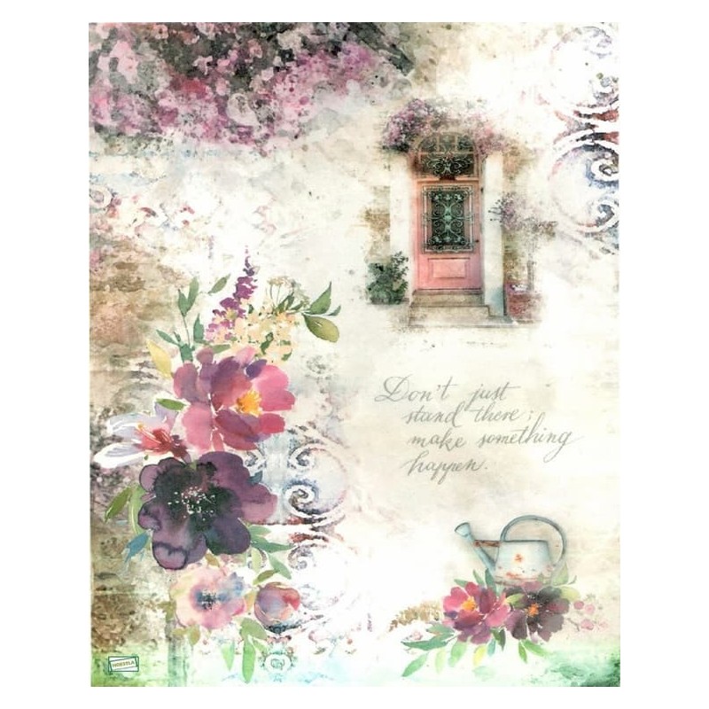 1papier de riz Fleurs-R1748