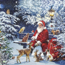 Noël,Ambiance Noël,hiver,neige,découpage,serviettage,sapin,Ambiance Magique et Féérique,fêtes,serviettes papier