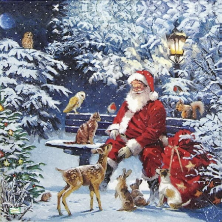 Noël,Ambiance Noël,hiver,neige,découpage,serviettage,sapin,Ambiance Magique et Féérique,fêtes,serviettes papier