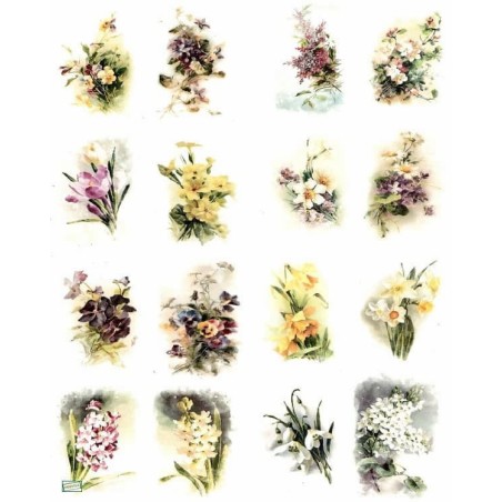 1papier riz Fleurs-R1980