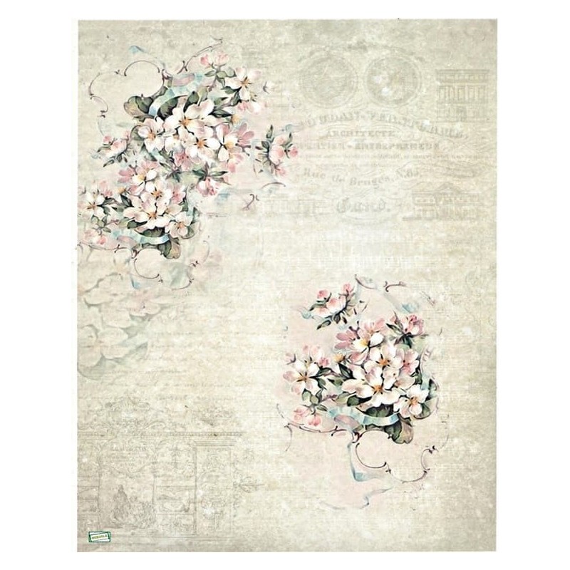 1papier de riz Fleurs-R2059