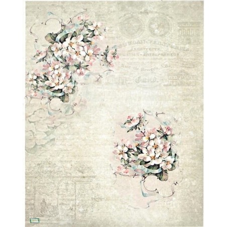 1papier de riz Fleurs-R2059