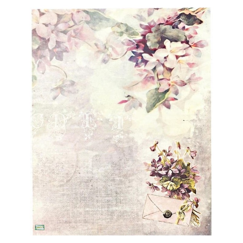 papier riz Les Violettes-R4040