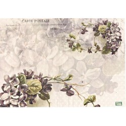 papier riz Les Violettes-R4041