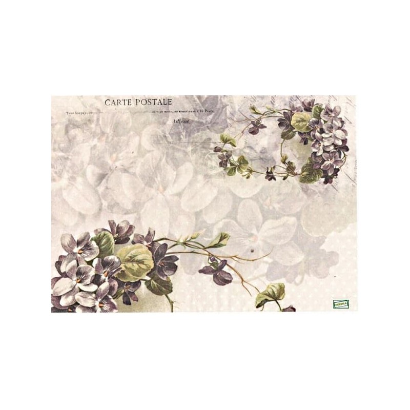 papier riz Les Violettes-R4041