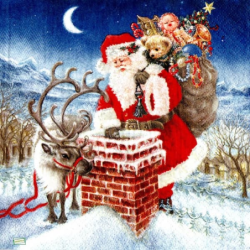 Noël,Ambiance Noël,hiver,neige,découpage,serviettage,sapin,Ambiance Magique et Féérique,fêtes,serviettes papier