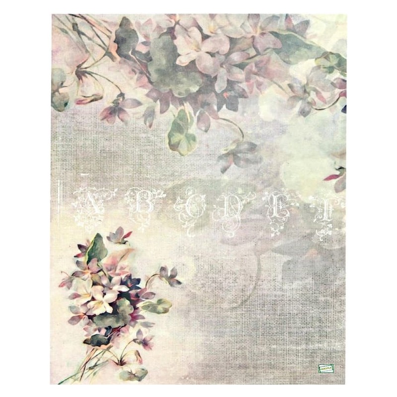 papier riz Les Violettes-R4042