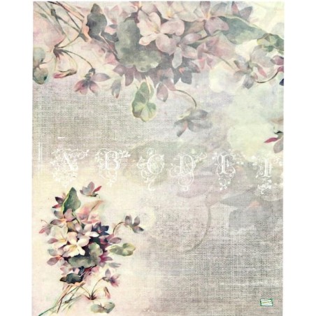 papier riz Les Violettes-R4042