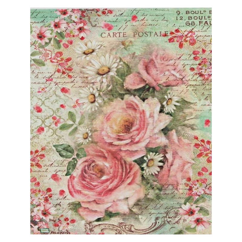 1papier riz Les Roses-STA9