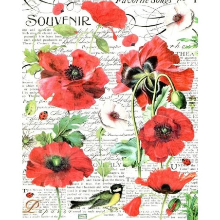 1papier riz Coquelicots-STA25