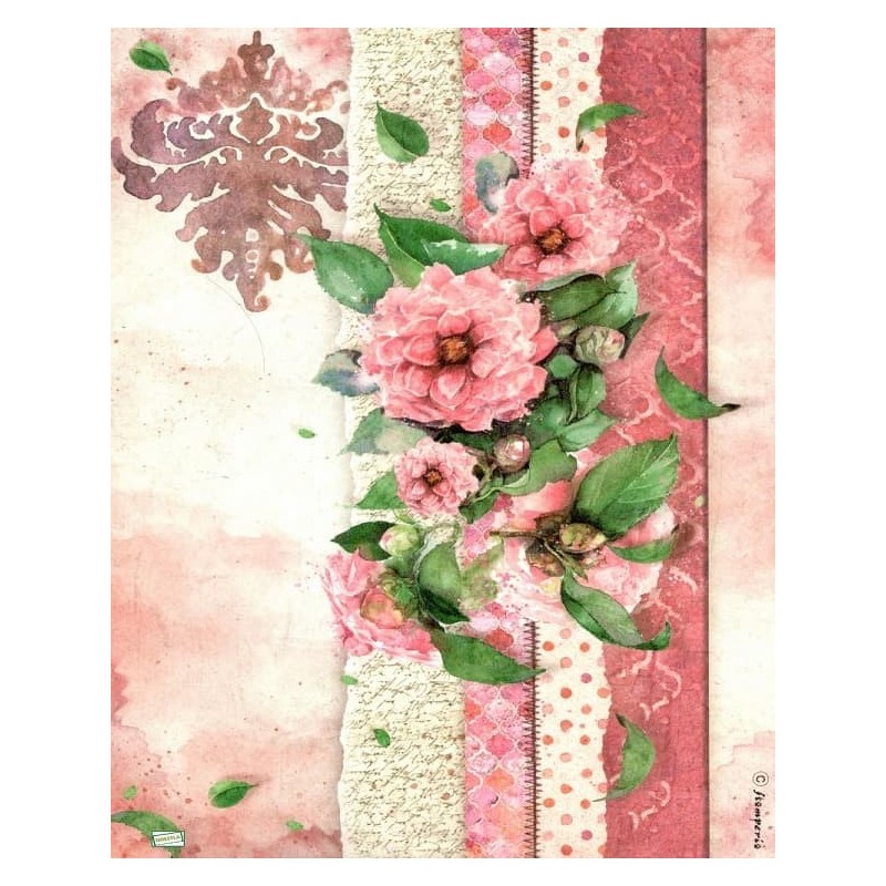 1papier riz Les Roses-STA32