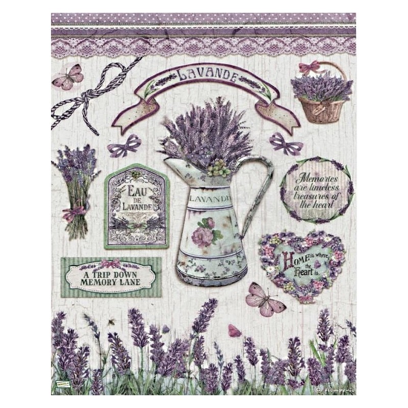 1papier de riz Lavande-STA39