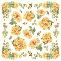 6 papiers riz Les Roses-STA51