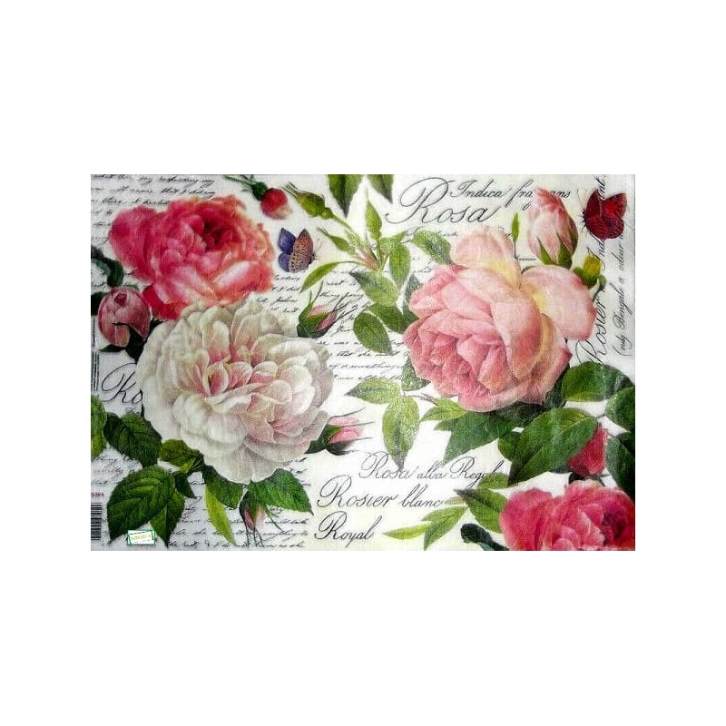 1papier riz Les Roses-STA63