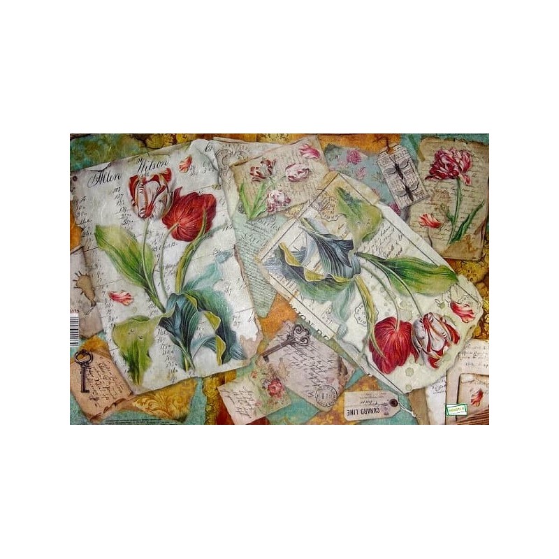 1papier de riz Tulipes-STA65