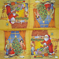 Noël,Ambiance Noël,hiver,neige,découpage,serviettage,sapin,Ambiance Magique et Féérique,fêtes,serviettes papier